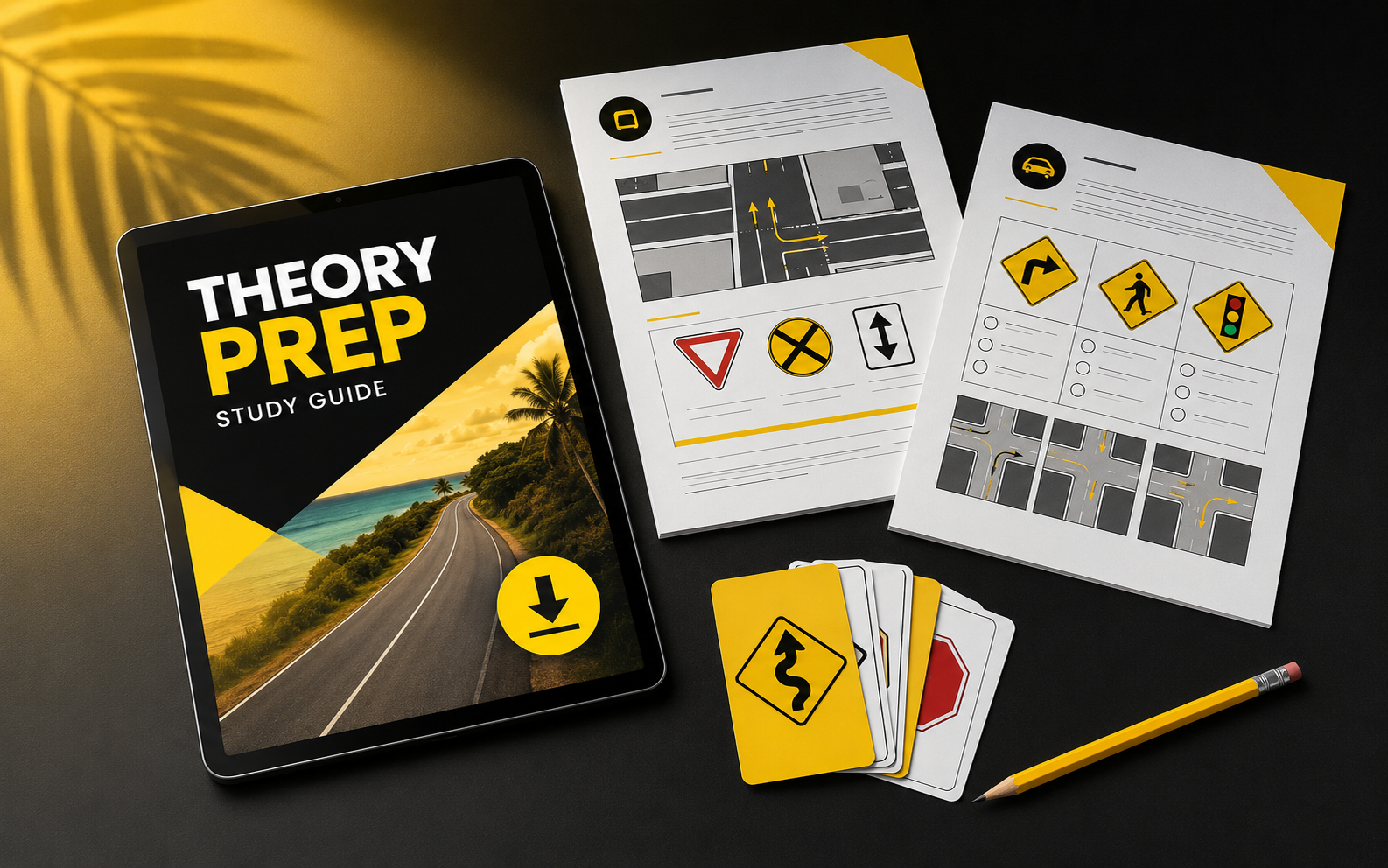 Learner using the complete Simmons Theory Prep preparation toolkit